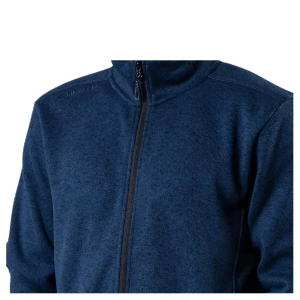 Pareman Melange Fleece Jacket Blue