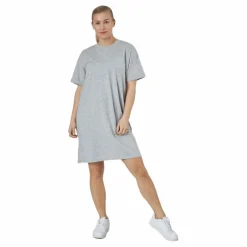 Pcria Ss Dress Bc Light Grey Melange