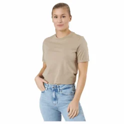 Pcria Ss Fold Up Solid Tee Bc Silver Mink