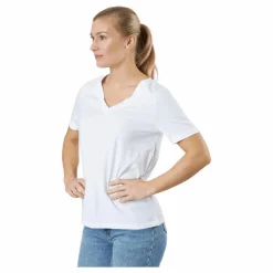 Pcria Ss V-neck Solid Tee  Bc Bright White