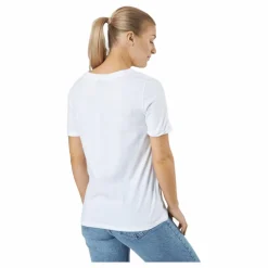 Pcria Ss V-neck Solid Tee Bc Bright White