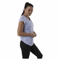 Performance Heather Cat Tee Purple