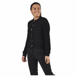 Petula Ls  Knit Cardigan Black