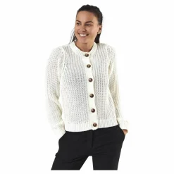 Petula Ls Knit Cardigan White