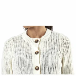 Petula Ls  Knit Cardigan White