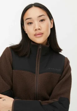 Phoebe Pile Jacket Seal Brown