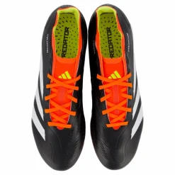 Predator League Firm Ground Football Boots Core Black / Cloud White / Solar Red
