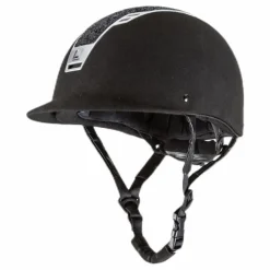 Priority Helmet Suede Glitter Black