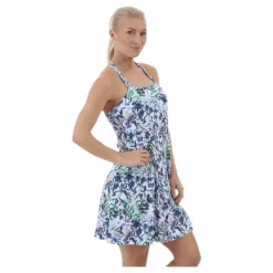 Pristine Dress Patterned/White