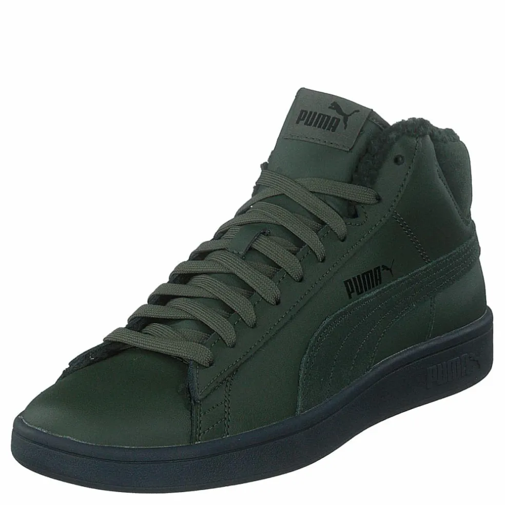 Puma Smash V2 Mid Wtr L Dark Green/Black