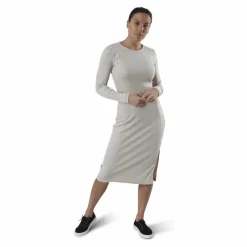 Quinn Rib Dress Beige