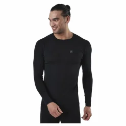 Ragnar Long Sleeve Base Layer 100% Merino Wool Black