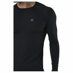 Ragnar Long Sleeve Base Layer 100% Merino Wool Black