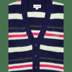 Relaxed Fit Striped Alpaca Woo Navy Blue/pollen 0-bigarr