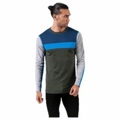 Retro wool Crew Green/Grey