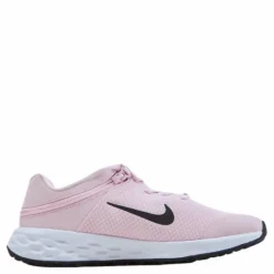 Revolution 6 FlyEase Big Kids' Easy On/Off Road Running Shoes PINK FOAM /BLACK