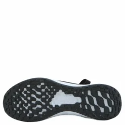 Revolution 6 FlyEase Big Kids' Easy On/Off Road Running Shoes BLACK/WHITE-DK SMOKE GREY