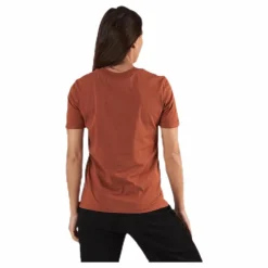 Ria Ss Fold Up Solid Tee Beige