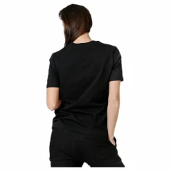 Ria Ss Fold Up Solid Tee Black