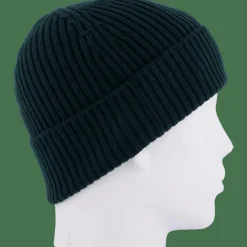 Rib Knit Brushed Wool Beanie Sinople Green Yzp