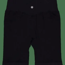 Ribbed Seamless Biker Shorts Black