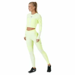 Run Tech Pack Knit Top LS White/Green
