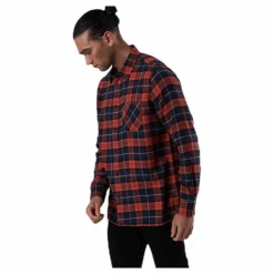 Rute Flannel Checker Orange