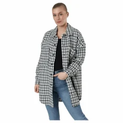 Sally Boucle Shacket Cc Otw White