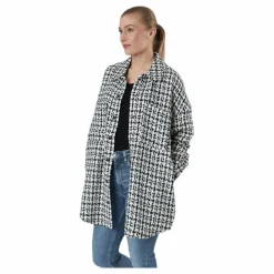 Sally Boucle Shacket Cc Otw White