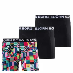 Sammy Geo Flag Shorts 3-pack Green/Black