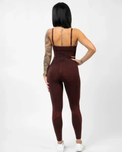 Seamless Booster Melange Tight Ruby