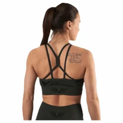 Seamless Camo Sports Bra Patterned/Black