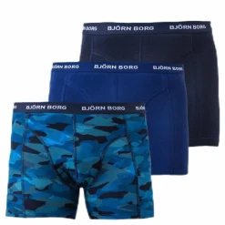 Shadeline Shorts 3-Pack Blue/Patterned/Black
