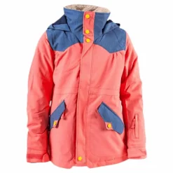 Shortleaf Dryride Parka Youth Orange/Blue