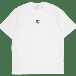 Signature Print Cotton T-shirt 70v White