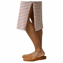 Simone S/L Dress Beige/Red