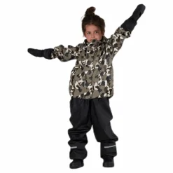 Skur Fodrat regnställ Patterned/Green