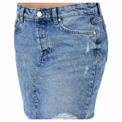 Sky Life Reg Dnm Skirt Blue