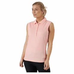 Sleeveless Polo Orange