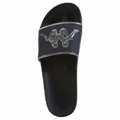 Slipper, Authentic Aqua 1 Black/Gold