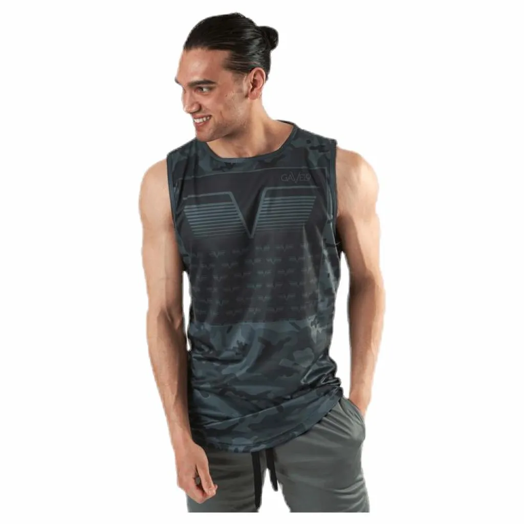 Sniper Green Sleeveless Tee Patterned/Green