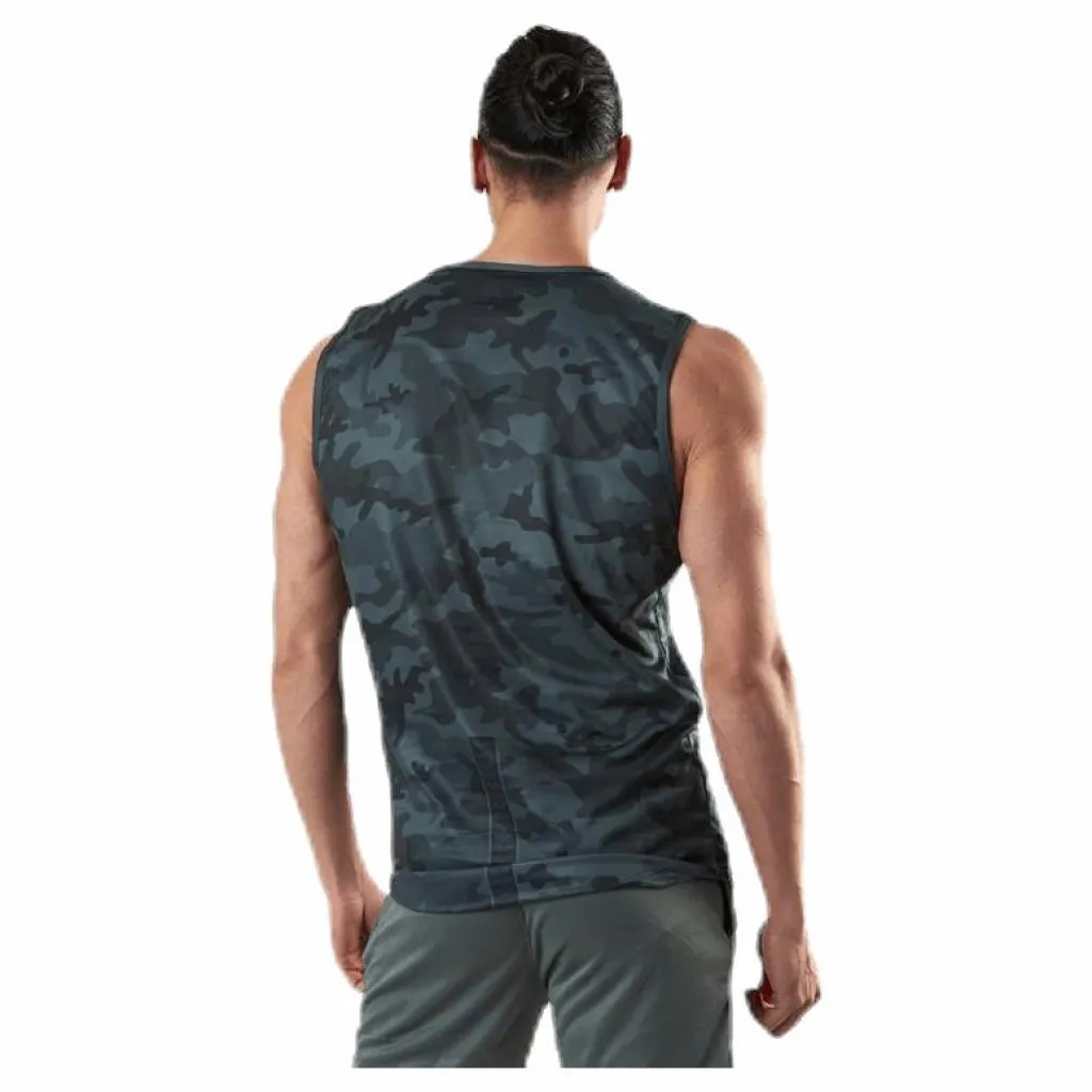 Sniper Green Sleeveless Tee Patterned/Green