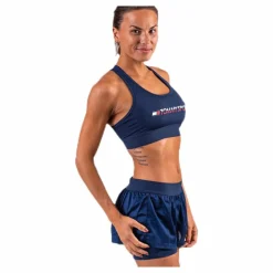 Sports Bra Medium Tri Logo Blue