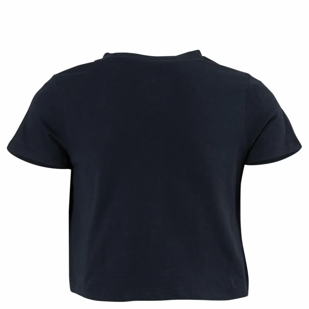 Sportswear Big Kids' (Girls') Cropped T-Shirt BLACK