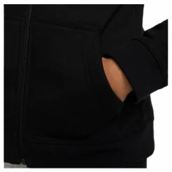 Sportswear Club Big Kids' Full-Zip Hoodie BLACK/BLACK/WHITE