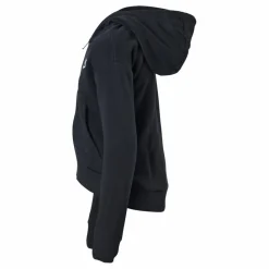 Sportswear Club Fleece Big Kids' (Girls') Full-Zip Hoodie BLACK/WHITE