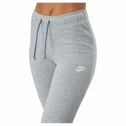 Sportswear Club Fleece Women's Mid-Rise Pants DK GREY HEATHER/WHITE