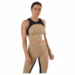 Sthlm Overlap Crop Top Beige