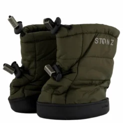 Stonz Toddler Puffer Booties Green