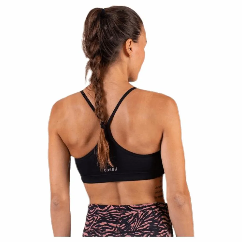 Strappy Sports Bra Black